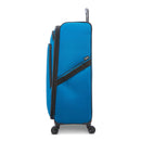 Large Checked Spinner Suitcase - Blue
