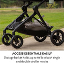 Pivot Xpand Travel System with LiteMax NXT Infant Car Double Seater - Coal Black