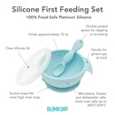 Silicone Baby Feeding Set with Suction - B1 Blue