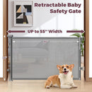 Retractable Baby Gate - Gray