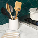 Stoneware Utensil Storage - White