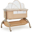 Bedside Bassinet Baby Sleeper, 3-in-1 Co-Sleeper Crib - Beige