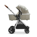 Ultimate 2 Stroller + Bassinet - Khaki / Silver Frame