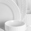 16pc Porcelain Cara Round Dinnerware Set- White