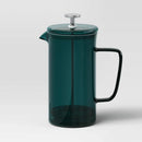 33.8oz Glass French Press Coffee Maker Teal