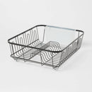Large Steel Dish Drainer - Black