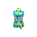 Kids' Life Jacket Vest - Green/Blue/Yellow: Zipper & Buckle Closure, 33 lbs and Under