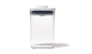 POP 1.1qt Plastic Short Small Square Food Storage Container White