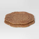 2pk woven Charger Dark Walnut - Threshold™