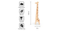 Ototo Holiday Gift Wood Jerry Giraffe Toaster Tongs
