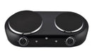 Double Burner Electric Cooktop - Black