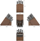 OLYMPUS Series 36-Piece Block Set, Forged German Steel - Black