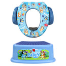 Bluey Potty Training Set, 2 pieces combine soft potty seat and a non-slip step stool