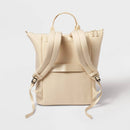 Faux Neoprene Backpack - Cream