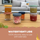 Glass Baby Food Storage Containers - Sage