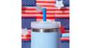 6-Pack 40oz Americana Pattern Reusable Straws