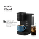 Iced and Hot Single-Serve K-Cup Pod Coffee Maker - Black