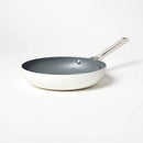 10" Nonstick Ceramic Coated Aluminum Fry Pan - Cream