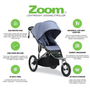 Zoom Lightweight Jogging Stroller - Slate
