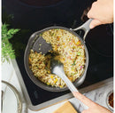 Nonstick Induction Straining 3qt Saucepan with Lid - Graphite