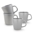 Abigael Stoneware Mug Set of 4 - Gray