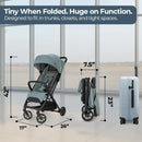 Compact Reclining Travel Stroller - Galaxy Gray