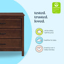 Charlie 3-Drawer Dresser - Espresso