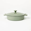 3.5qt Enamel Braiser Sage Green - ™