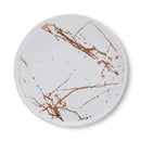 Zora Porcelain Salad Plate Set of 4 - White