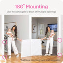 Ultimate 79-Inch White Retractable Baby Gate - 38.6 Inches Tall