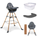 Evolu One.80° Convertible High Chair with Tray - Anthracite