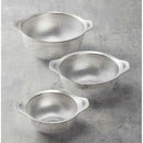 3 Piece Stainless Steel Mesh Colander Set - Silver