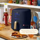 6 Qt Air Fryer with TurboCrisp Technology and Touch-Activated - Starry Night Blue