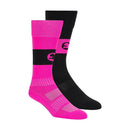 Kids' Over the Knee Athletic Socks - Pink/Black M