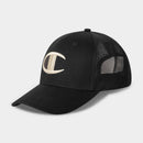 Adult Logan Twill Trucker Hat - Black