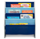 Delta Children Sling Book Rack Bookshelf for Kids'- Gray/Blue