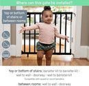 Deluxe Stairway Simple to Secure Safety Baby Gate