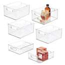 Clear Pantry Bins Set - 6 Pieces