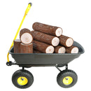 Folding Car Poly Garden Dump Truck with Steel Frame
