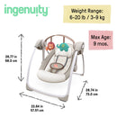 Portable Baby Swing with Music - Cozy Kingdom
