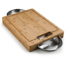 PRO Cutting Board with Stainless Steel Bowls