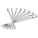 Eight Stainless Steel Multifunctional Skewers