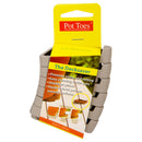 Pot Toes 0.5 in. H Gray Plastic Plant Stand, Pack of 24