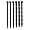 EasyFlex 8 in. L X 0.5 in. H Plastic Black Anchoring Spike, Pack of 18