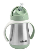 Stainless Steel Straw Sippy Cup - Sage