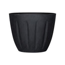 L&G 9.6 in. H X 12 in. W X 12 in. D X 12 in. D Polyresin Spritzer Planter Black