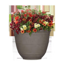 L&G 9.6 in. H X 12 in. W X 12 in. D X 12 in. D Polyresin Brighton Planter Mocha
