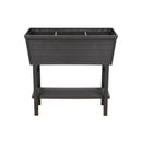 Polymer Outdoor Products 31 in. H X 32.25 in. W X 14.5 in. D PP Plastic Elevated Garden Box Brown