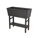 Polymer Outdoor Products 31 in. H X 32.25 in. W X 14.5 in. D PP Plastic Elevated Garden Box Brown