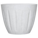 L&G 12.8 in. H X 16 in. W X 16 in. D X 16 in. D Polyresin Spritzer Planter White